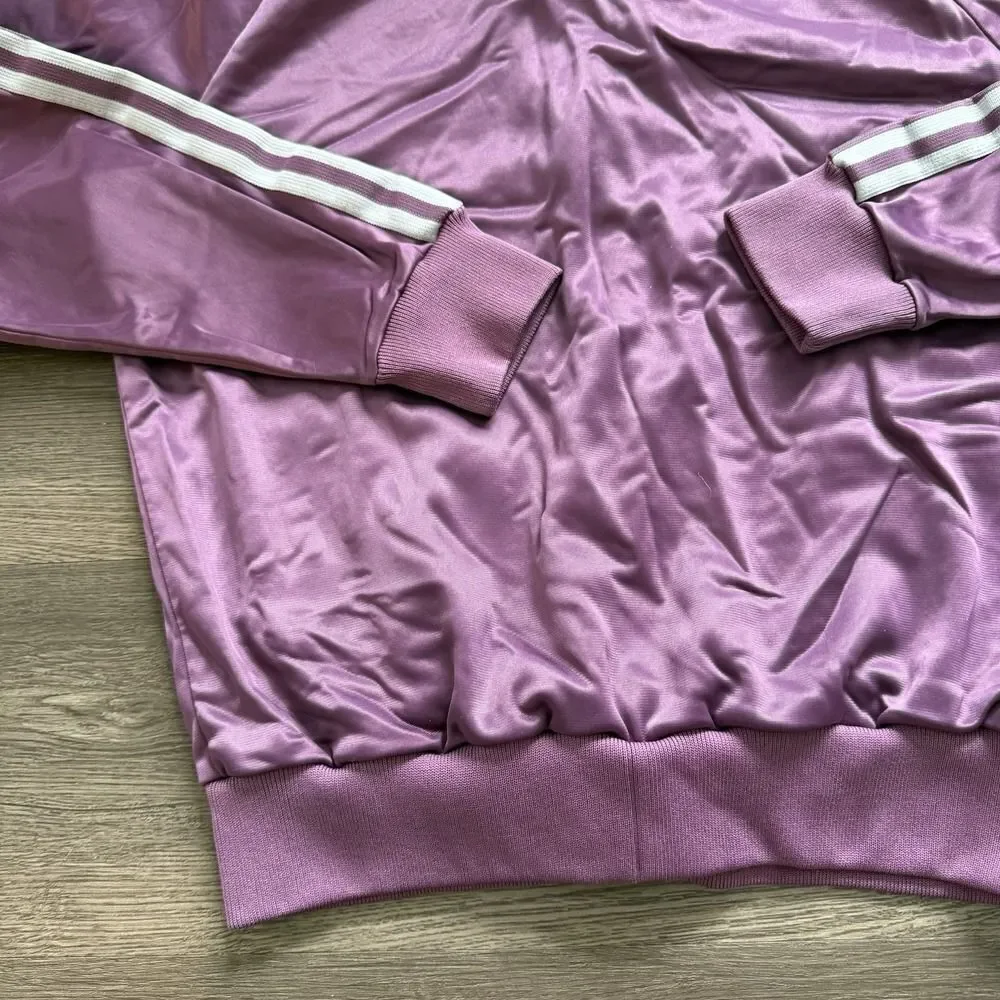 VTG‎ 80s Adidas ATP Keyrolan Track Jacket Men's M Plum Purple Trefoil RARE